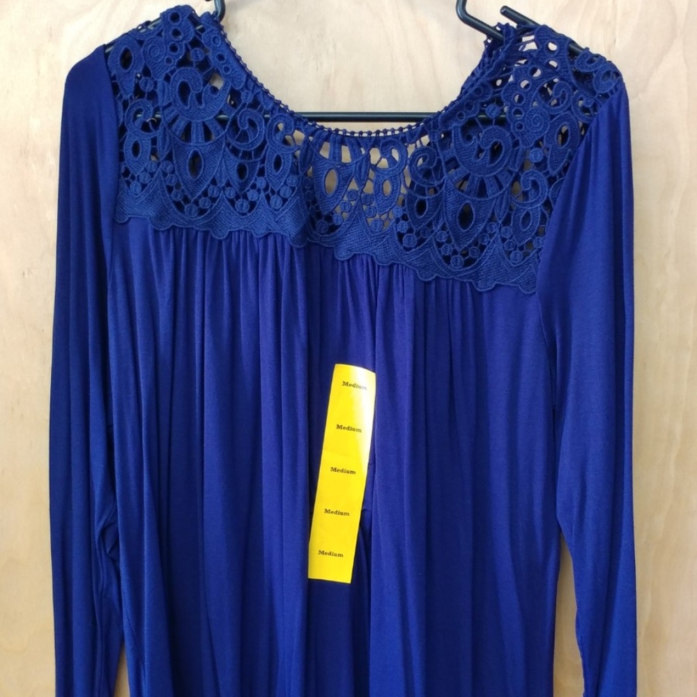 Philosophy Women's Crochet Lace Tunic Blouse